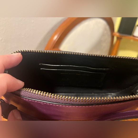 Coach Leather Wristlet Purse in Grape - Picture 4 of 8